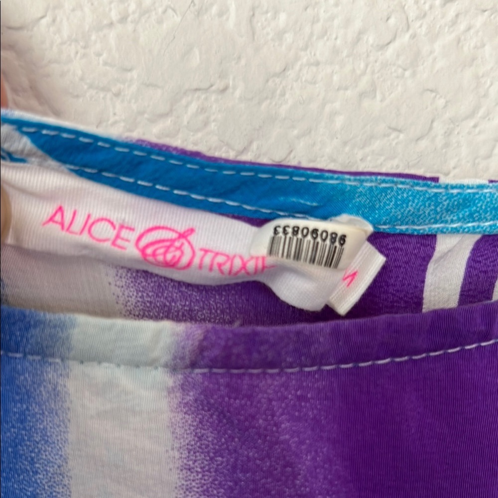 Alice & Trixie Silk Stripe Multi Color Dress Size M - Picture 3 of 11